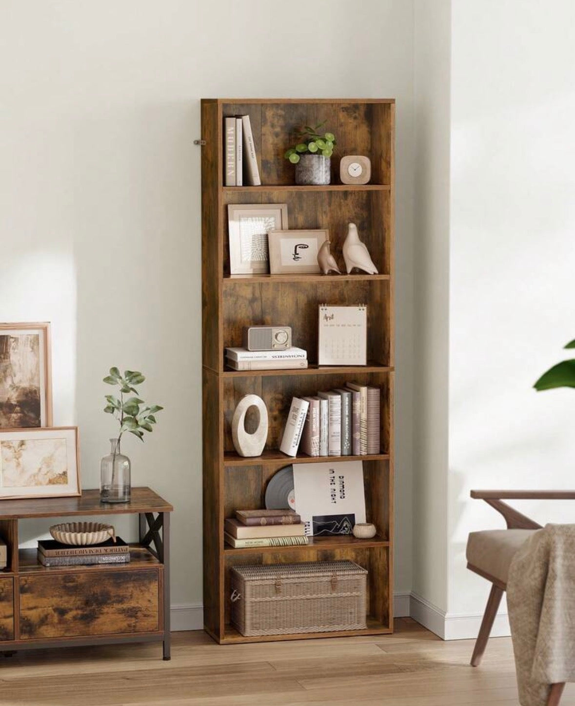 6-tier bookshelf