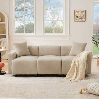Normal 3-seater sofa (modern design) + cushions