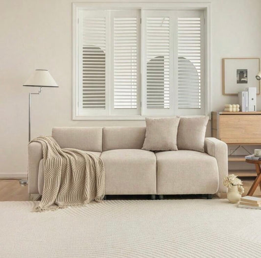 Normal 3-seater sofa (modern design) + cushions