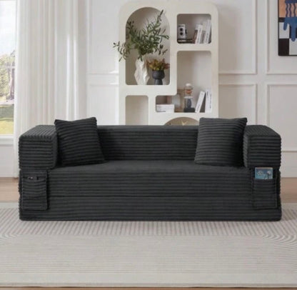 Modern decomposable corduroy sofa