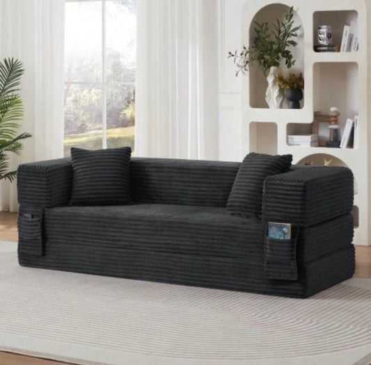 Modern decomposable corduroy sofa