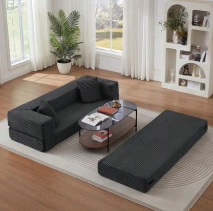 Modern decomposable corduroy sofa