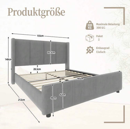 Modern Upholstered Bed 140x200