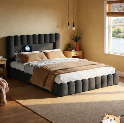 Cloud luminous storage bed
