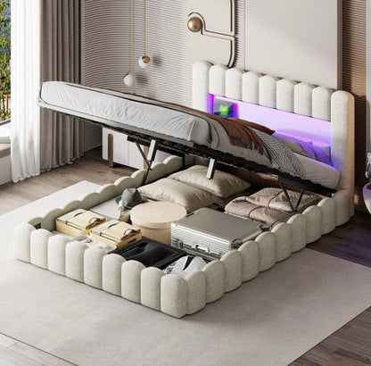 Cloud luminous storage bed
