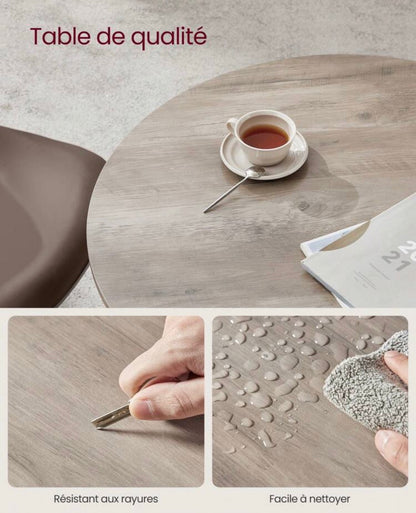 Round kitchen table • scratch-resistant and easy to clean
