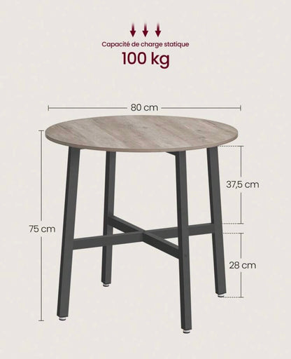 Round kitchen table • scratch-resistant and easy to clean