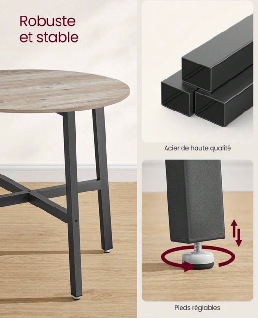Round kitchen table • scratch-resistant and easy to clean