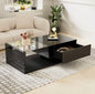 Glass-top coffee table, for a luxurious corner