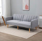 Sofa bed, two-seater Scandinavian design, three-position adjustable backrest
