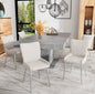 Set of dining chairs.