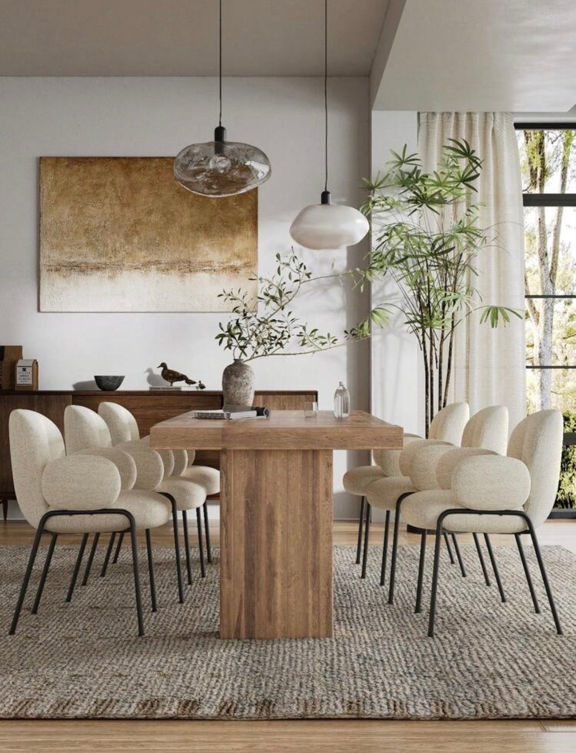 Cloud-style dining chairs